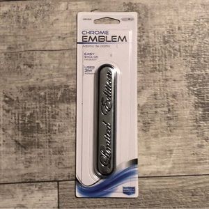 Custom Accessories Inc. Adhesive Chrome Limited Edition Emblem New
